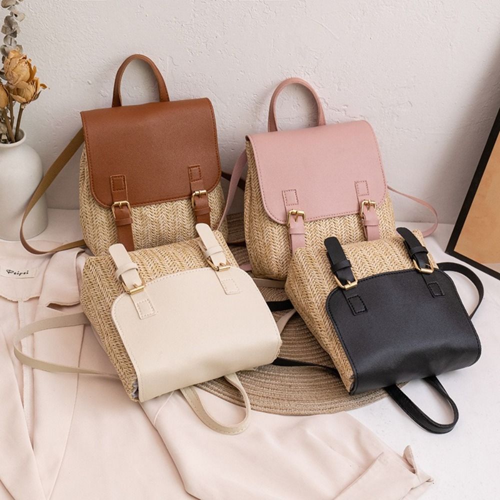 Leather Backpack Vintage - حقيبة ظهر عصرية من الجلد الصناعي