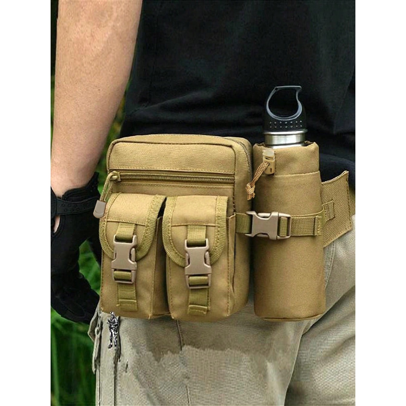 Hiking Backpack Waterproof - حقيبة خصر رجالية مصممة، حقيبة ظهر