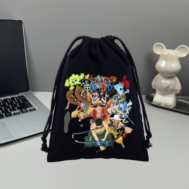 Drawstring Gym Bag - حقيبة ظهر برباط من قماش ون