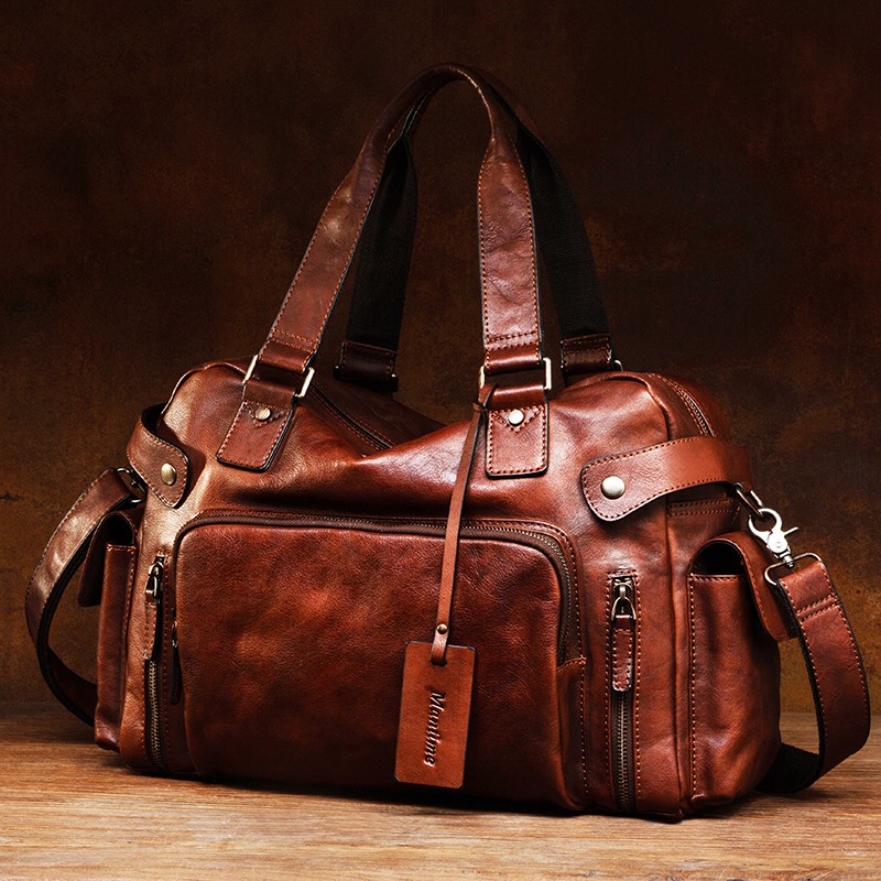 حقيبة رجالية كلاسيكية من الجلد - مراجعة Leather Backpack Vintage وسعره