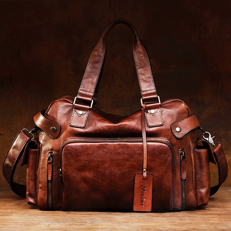 حقيبة رجالية كلاسيكية من الجلد - مراجعة Leather Backpack Vintage وسعره