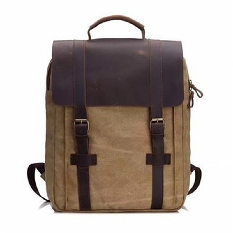 حقيبة ظهر عصرية للرجال، حقيبة  - مراجعة Canvas Backpack Casual وسعره