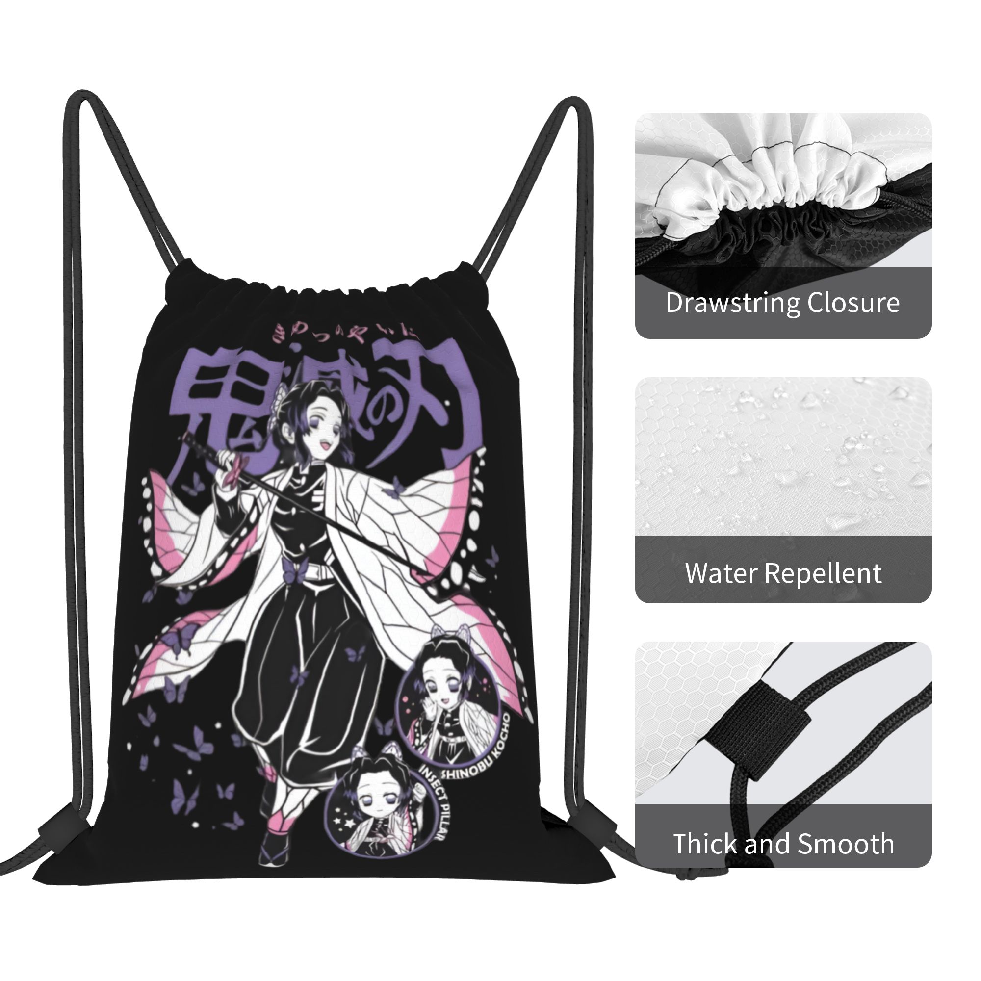حقائب برباط مخصصة من Demon Sla - مراجعة Drawstring Gym Bag وسعره